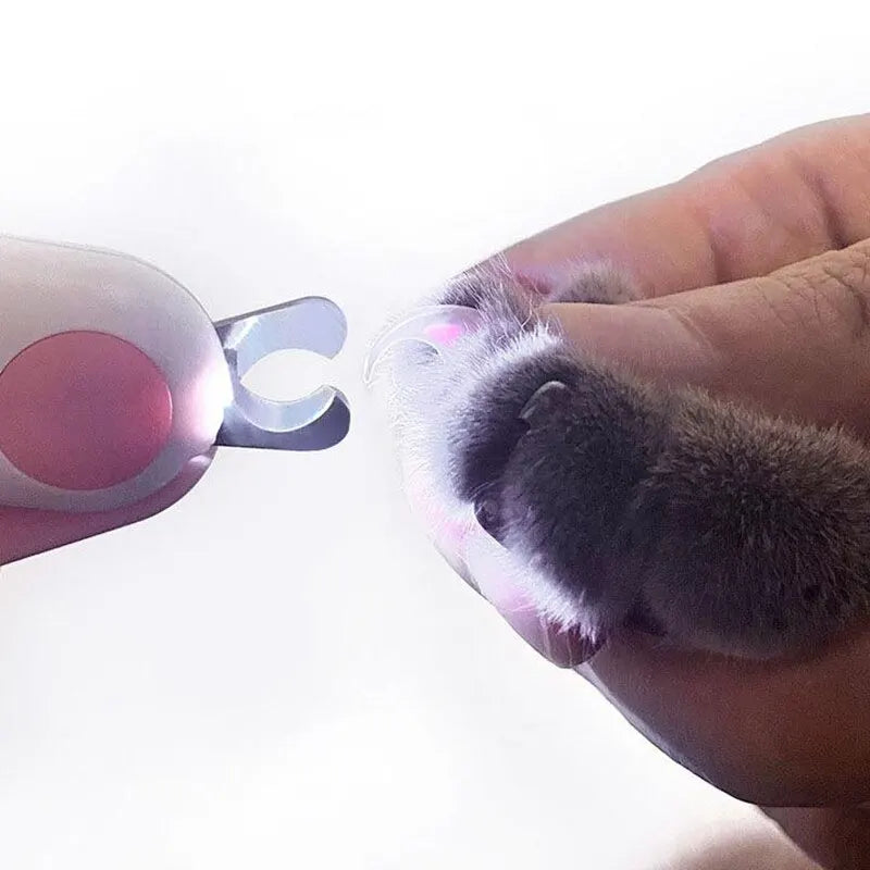 Cortador de unhas para cães e gatos com luz led